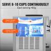 VEVOR Commercial Ice Cream Machine, 21 QT/H Yield, 1800W 3-Flavor Countertop Soft Serve Ice Cream Maker, 2 x 4L Hopper 2 x 1.8L Cylinder, LCD Panel Auto Clean Pre-cooling, for Restaurant Snack Bar