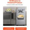 VEVOR Commercial Ice Cream Machine, 2400w 1-Flavor Hard Serve Ice Cream Maker, 20-25L/H Yield, 8L Stainless Steel Cylinder, Digital Control Auto Clean, Adjustable Texture for Restaurants, Snack Bars