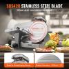 VEVOR Commercial Meat Slicer, 10 inch Electric Food Slicer, 240W Frozen Meat Deli Slicer, Premium Chromium-plated Steel Blade Semi-Auto Meat Slicer For Commercial and Home use(10IN-340W)
