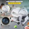 VEVOR Commercial Meat Slicer, 10 inch Electric Food Slicer, 240W Frozen Meat Deli Slicer, Premium Chromium-plated Steel Blade Semi-Auto Meat Slicer For Commercial and Home use(10IN-240W)