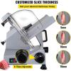 VEVOR Commercial Meat Slicer, 10 inch Electric Food Slicer, 240W Frozen Meat Deli Slicer, Premium Chromium-plated Steel Blade Semi-Auto Meat Slicer For Commercial and Home use(12IN-320W)