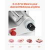 VEVOR Commercial Meat Slicer, 10 inch Electric Food Slicer, 240W Frozen Meat Deli Slicer, Premium Chromium-plated Steel Blade Semi-Auto Meat Slicer For Commercial and Home use(10IN-500W)