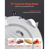 VEVOR Commercial Meat Slicer, 10 inch Electric Food Slicer, 240W Frozen Meat Deli Slicer, Premium Chromium-plated Steel Blade Semi-Auto Meat Slicer For Commercial and Home use(10IN-500W)
