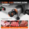 VEVOR Commercial Meat Slicer, 10 inch Electric Food Slicer, 240W Frozen Meat Deli Slicer, Premium Chromium-plated Steel Blade Semi-Auto Meat Slicer For Commercial and Home use(10IN-340W)