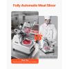 VEVOR Commercial Meat Slicer, 10 inch Electric Food Slicer, 240W Frozen Meat Deli Slicer, Premium Chromium-plated Steel Blade Semi-Auto Meat Slicer For Commercial and Home use(12IN-180W + 370W)