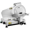 VEVOR Commercial Meat Slicer, 10 inch Electric Food Slicer, 240W Frozen Meat Deli Slicer, Premium Chromium-plated Steel Blade Semi-Auto Meat Slicer For Commercial and Home use(10IN-180W)