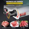 VEVOR Commercial Meat Slicer, 10 inch Electric Food Slicer, 240W Frozen Meat Deli Slicer, Premium Chromium-plated Steel Blade Semi-Auto Meat Slicer For Commercial and Home use(10IN-240W)