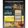 VEVOR Commercial Merchandiser Refrigerator, 11.47 CU.FT Glass Door Display Refrigerator, Upright Beverage Refrigerator Cooler Merchandiser with 4 Adjustable Shelves, Casters, Soft LED Light, Black(5.7 cu.ft)
