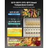 VEVOR Commercial Merchandiser Refrigerator, 11.47 CU.FT Glass Door Display Refrigerator, Upright Beverage Refrigerator Cooler Merchandiser with 4 Adjustable Shelves, Casters, Soft LED Light, Black(36.27 cu.ft)