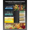 VEVOR Commercial Merchandiser Refrigerator, 11.47 CU.FT Glass Door Display Refrigerator, Upright Beverage Refrigerator Cooler Merchandiser with 4 Adjustable Shelves, Casters, Soft LED Light, Black(6.9 cu.ft)