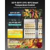 VEVOR Commercial Merchandiser Refrigerator, 11.47 CU.FT Glass Door Display Refrigerator, Upright Beverage Refrigerator Cooler Merchandiser with 4 Adjustable Shelves, Casters, Soft LED Light, Black(26.69 cu.ft)