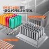 VEVOR Commercial Popsicle Machine, Single Mould Set – 40 PCS Ice Pops Making Machine, Stainless Steel Commercial Ice Lolly Maker, Ice Sticks Popsicle Machine for Bar, Cafes, Milktea Stores(Popsicle Machine)