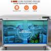 VEVOR Commercial Refrigerator, 48″ Worktop Undercounter Refrigerator, 12.85 Cu. Ft Thick Stainless Steel Refrigerated Food Prep Station, 2 Door Worktop Fridge with lock for Restaurant, Bar, Diner(48″W Worktop Refrigerator)