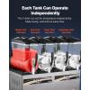 VEVOR Commercial Slushy Machine, 12Lx2 Double Tank Frozen Drink Machine, 96 Cups Stainless Steel Margarita Smoothie Frozen Drink Maker, Slushie Machine for Home Party Restaurants Cafe Bars(48L)