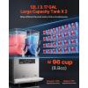 VEVOR Commercial Slushy Machine, 12Lx2 Double Tank Frozen Drink Machine, 96 Cups Stainless Steel Margarita Smoothie Frozen Drink Maker, Slushie Machine for Home Party Restaurants Cafe Bars(24L)