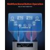 VEVOR Commercial Slushy Machine, 12Lx2 Double Tank Frozen Drink Machine, 96 Cups Stainless Steel Margarita Smoothie Frozen Drink Maker, Slushie Machine for Home Party Restaurants Cafe Bars(24L)