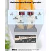 VEVOR Commercial Slushy Machine, 15Lx2 Double Tank Margarita Machine, 120 Cups Stainless Steel Margarita Smoothie Frozen Drink Machine, Slushie Machine for Party Restaurants Cafe Bars(15L)