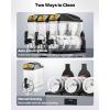VEVOR Commercial Slushy Machine, 15Lx2 Double Tank Margarita Machine, 120 Cups Stainless Steel Margarita Smoothie Frozen Drink Machine, Slushie Machine for Party Restaurants Cafe Bars(15Lx3)