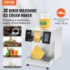 VEVOR Commercial Snowflake Ice Machine, 507LBS/24H Snowflake Ice Maker, Stainless Steel Ice Shaver Machine, Electric Snow Cone Maker, Air Cooling System for Rapid Heat Dissipation, for Bakery, Cafe(Liquid Cooling)