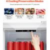 VEVOR Convertible Freezer/Refrigerator, 20.2 Cu.Ft Frost Free Upright Freezer with Temp Control Panel, Door Open too Long Alarm, Adjustable Shelves and LED, Standing Fridge for Kitchen, Office, Garage(11 Cu.Ft.)