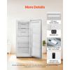 VEVOR Convertible Freezer/Refrigerator, 20.2 Cu.Ft Frost Free Upright Freezer with Temp Control Panel, Door Open too Long Alarm, Adjustable Shelves and LED, Standing Fridge for Kitchen, Office, Garage(17 Cu.Ft.)