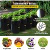 VEVOR DWC Hydroponic System, 5 Gallon 5 Buckets, Deep Water Culture Growing Bucket, Hydroponics Grow Kit with Pump, Air Stone and Connected Reservoir, for Indoor/Outdoor Leafy Vegetables(8 Buckets)