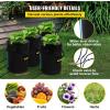 VEVOR DWC Hydroponic System, 5 Gallon 5 Buckets, Deep Water Culture Growing Bucket, Hydroponics Grow Kit with Pump, Air Stone and Connected Reservoir, for Indoor/Outdoor Leafy Vegetables(4 Buckets)