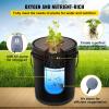 VEVOR DWC Hydroponic System, 5 Gallon 5 Buckets, Deep Water Culture Growing Bucket, Hydroponics Grow Kit with Pump, Air Stone and Connected Reservoir, for Indoor/Outdoor Leafy Vegetables(8 Buckets)