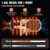 VEVOR Diesel Air Heater, 12V 2KW Integrated Diesel Heater with Remote and LCD Display, 10L Tank Compact Diesel Heating Solution, Quick Warm-up for RVs, Trailers, Campers, Boats, and Indoor Use(Black)