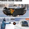 VEVOR Diesel Air Heater 8KW, All in One 12V Truck Heater, Parking Heater with Black LCD, Remote Control, Fast Heating Diesel Heater for RV Truck, Boat, Bus, Car Trailer, Motorhomes(Black)