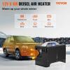 VEVOR Diesel Air Heater 8KW, All in One 12V Truck Heater, Parking Heater with Black LCD, Remote Control, Fast Heating Diesel Heater for RV Truck, Boat, Bus, Car Trailer, Motorhomes(Black)