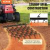 VEVOR Drag Harrow, 4 x 5 ft Chain Harrow – Made from Q235 Steel, UTV Tractor Attachments for Landscape Leveling or Sod Prepping, Durable Harrow Rake for Gravel Driveway, Farm Field Garden Black(4’x4′)