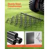 VEVOR Drag Harrow, 4 x 5 ft Chain Harrow – Made from Q235 Steel, UTV Tractor Attachments for Landscape Leveling or Sod Prepping, Durable Harrow Rake for Gravel Driveway, Farm Field Garden Black(5.8’x4.8′)