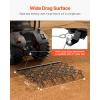 VEVOR Drag Harrow, 4 x 5 ft Chain Harrow – Made from Q235 Steel, UTV Tractor Attachments for Landscape Leveling or Sod Prepping, Durable Harrow Rake for Gravel Driveway, Farm Field Garden Black(5.8’x4.8′)