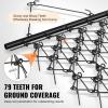 VEVOR Drag Harrow, 4 x 5 ft Chain Harrow – Made from Q235 Steel, UTV Tractor Attachments for Landscape Leveling or Sod Prepping, Durable Harrow Rake for Gravel Driveway, Farm Field Garden Black(4’x5.6′)