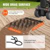 VEVOR Drag Harrow, 4 x 5 ft Chain Harrow – Made from Q235 Steel, UTV Tractor Attachments for Landscape Leveling or Sod Prepping, Durable Harrow Rake for Gravel Driveway, Farm Field Garden Black(4’x4′)