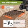 VEVOR Drag Harrow, 4 x 5 ft Chain Harrow – Made from Q235 Steel, UTV Tractor Attachments for Landscape Leveling or Sod Prepping, Durable Harrow Rake for Gravel Driveway, Farm Field Garden Black(4’x5.6′)