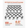 VEVOR Drag Harrow, 4 x 5 ft Chain Harrow – Made from Q235 Steel, UTV Tractor Attachments for Landscape Leveling or Sod Prepping, Durable Harrow Rake for Gravel Driveway, Farm Field Garden Black(4 x 5.7 ft)
