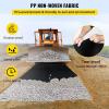 VEVOR Driveway Fabric, Heavy Duty 6x300ft 3oz Woven Landscape Fabric, Garden Weed Barrier Fabric, Weed Control Fabric, Geotextile Fabric for Landscaping, Ground Cover, Weed Block Gardening Mat, Black(Non Woven)