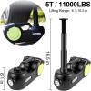 VEVOR Electric Car Jack, 5 Ton/11023 LBS Hydraulic Jack Lift with Built-in Inflatable Pump and LED Light(5T with Wrench)