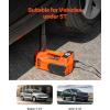 VEVOR Electric Car Jack, 5 Tons /11000 lbs, Electric Scissor Jack with Built-In Inflator, 12V Adjustable Tire Change Replacement with Secure Hammer & LED Light, Portable Jack kit for Sedan, SUV, Truck(Without Electric Impact Wrench)