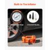 VEVOR Electric Car Jack, 5 Tons /11000 lbs, Electric Scissor Jack with Built-in Inflator, 12V Tire Change Replacement with Electric Impact Wrench & LED Light, Portable Jack kit for Sedan, SUV, Truck(Tire Pressure LCD)