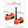 VEVOR Electric Car Jack, 5 Tons /11000 lbs, Electric Scissor Jack with Built-in Inflator, 12V Tire Change Replacement with Electric Impact Wrench & LED Light, Portable Jack kit for Sedan, SUV, Truck(Tire Pressure LCD)