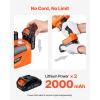 VEVOR Electric Car Jack Cordless Remote Control, 5 Tons /11000 lbs, Electric Hydraulic Jack Kit 18V Battery with Electric Impact Wrench, Tire Change Replacement with LED Light, Portable Car Jack
