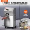 VEVOR Electric Sugar Cane Juicer, 800W Sugarcane Juicer Machine with 661LBS/H High Output, 4 Stainless Steel Roller, Auto Roller Pressure Adjustment Sugarcane Juice Press Extractor for Home/Commercial(800W 3 Rollers)