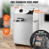VEVOR Electric Sugar Cane Juicer, 800W Sugarcane Juicer Machine with 661LBS/H High Output, 4 Stainless Steel Roller, Auto Roller Pressure Adjustment Sugarcane Juice Press Extractor for Home/Commercial(800W 3 Rollers)