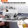 VEVOR Electric Sugar Cane Juicer, 800W Sugarcane Juicer Machine with 661LBS/H High Output, 4 Stainless Steel Roller, Auto Roller Pressure Adjustment Sugarcane Juice Press Extractor for Home/Commercial(3 Rollers Manual)