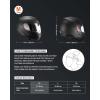 VEVOR Full Face Motorcycle Helmet DOT Approved, Dual Visor & Interchangeable Lens, Smart Street ABS Helmet Comfortable Motocross Helmet, Fit for Youth & Adults(helmet full face)