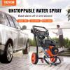 VEVOR Gas Pressure Washer, 3600 PSI 2.6 GPM, Gas Powered Pressure Washer with Copper Pump, Spray Gun and Extension Wand, 5 Quick Connect Nozzles, for Cleaning Cars, Homes, Driveways, Patios(3400 PSI)