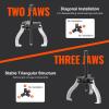 VEVOR Gear Puller Set, 3″ and 7″ Puller Kit, 3 Jaw Gear Bearing Flywheel Pulley Removal Tool, 2 or 3 Reversible Jaws Wheel Puller, Vertically and Horizontally, External and Internal, 2-Piece